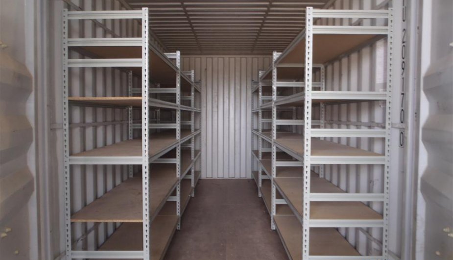 Shipping Container with shelves - Online Containers